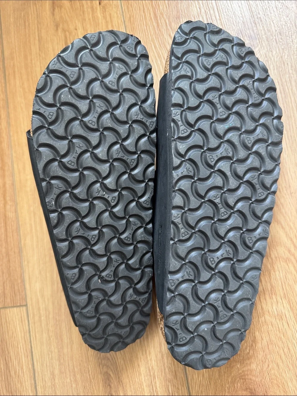 Birkenstock Two-Strap Sandals in Black Size 43